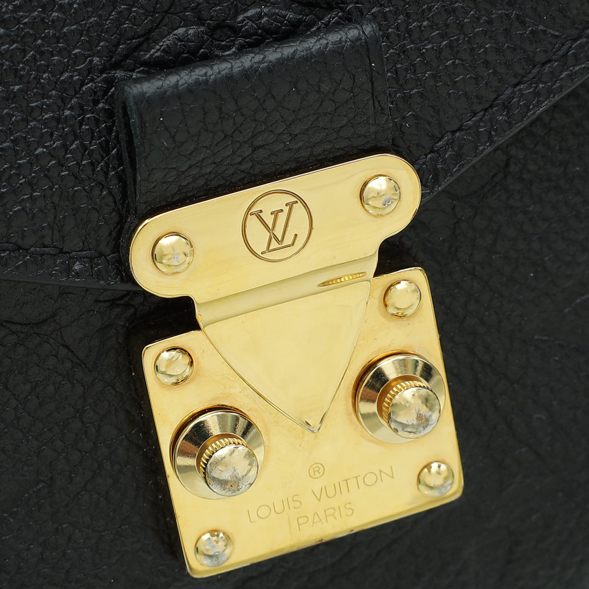 Louis Vuitton Black Monogram Empreinte Pochette Metis Bag