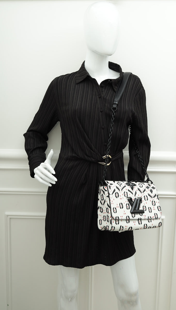 Louis Vuitton Tricolor Graphic Print Twist MM Bag-Louis Vuitton-THE CLOSET