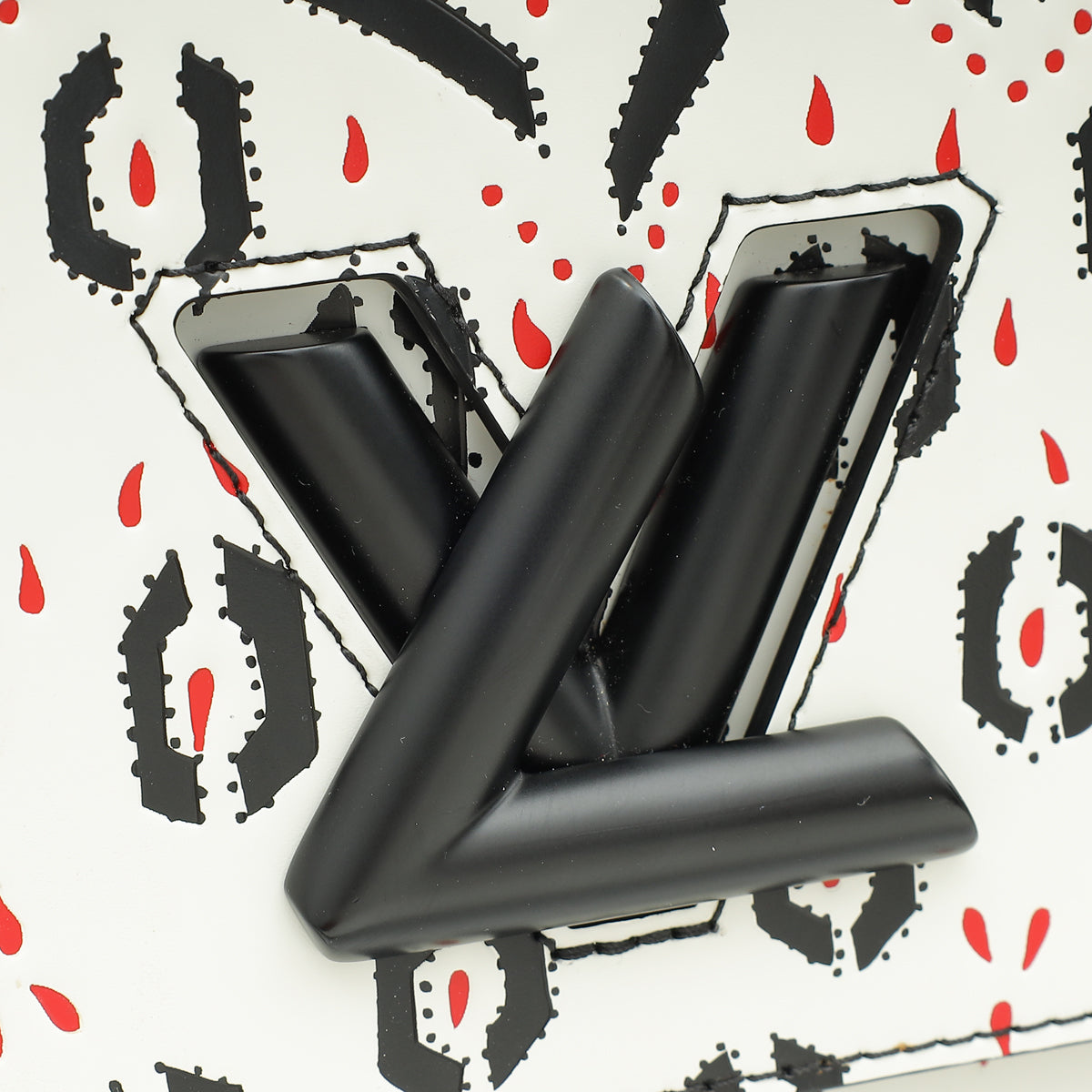 Louis Vuitton Tricolor Graphic Print Twist MM Bag-Louis Vuitton-THE CLOSET
