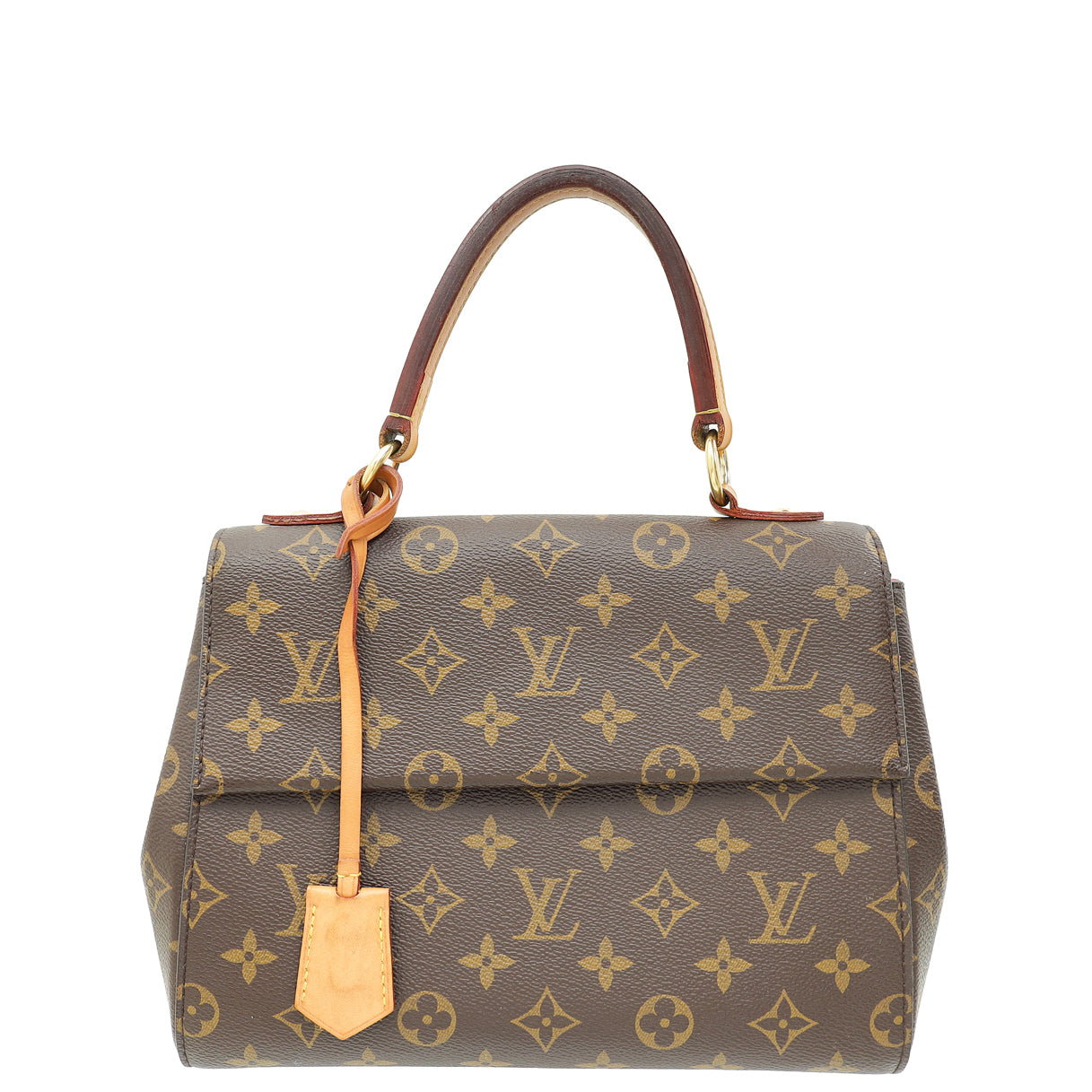 Louis Vuitton Brown Monogram Cluny BB Bag W/ M.A Initials-Louis Vuitton-THE CLOSET