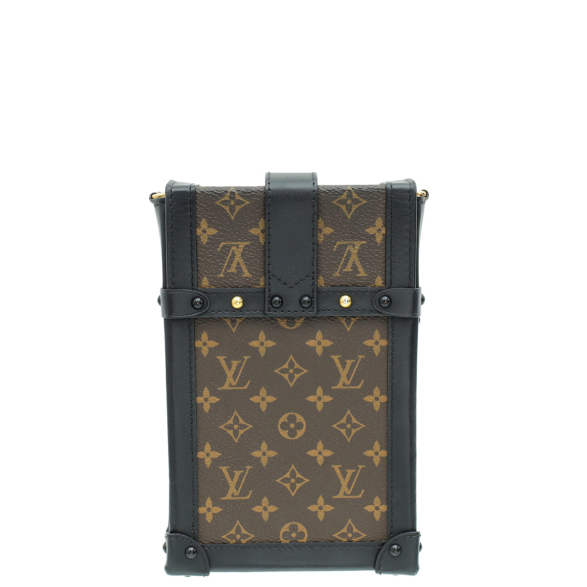 Louis Vuitton Monogram Black Vertical Trunk Pochette