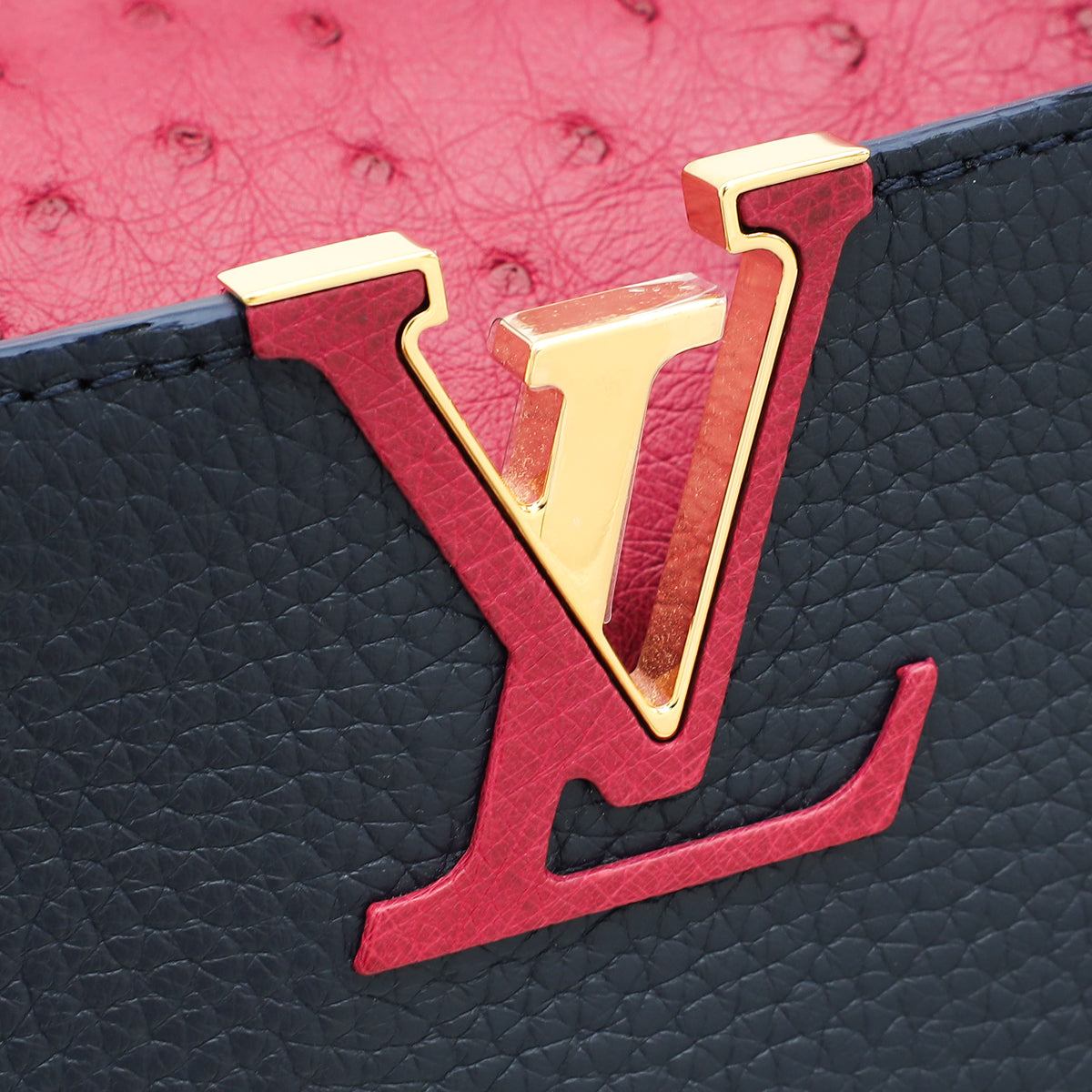 Louis Vuitton Bicolor Taurillon Ostrich Capucines BB Bag-Louis Vuitton-THE CLOSET