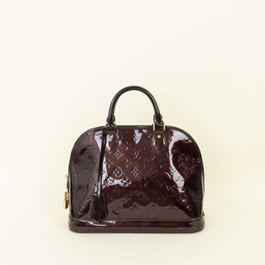 Louis Vuitton Amarante Monogram Vernis Alma PM Bag