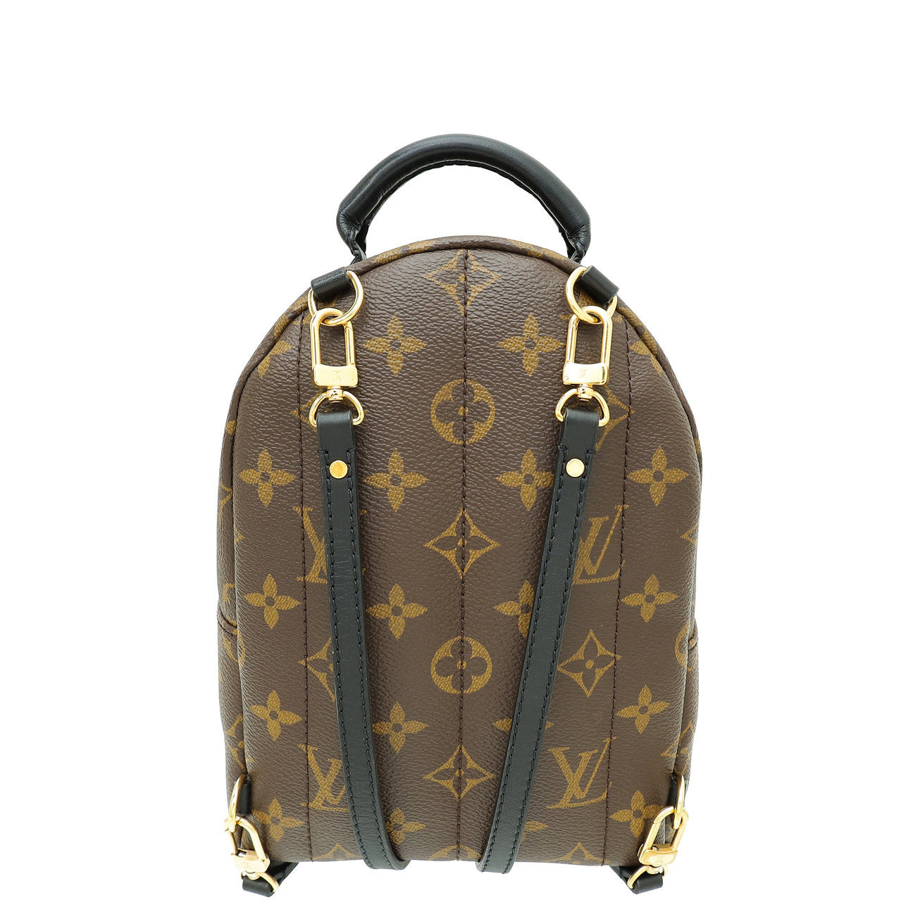 Louis Vuitton Monogram Black Palm Spring Mini Backpack Bag