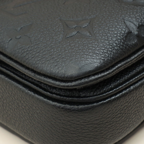 Louis Vuitton Black Monogram Empreinte Pochette Métis East West Bag-Louis Vuitton-THE CLOSET