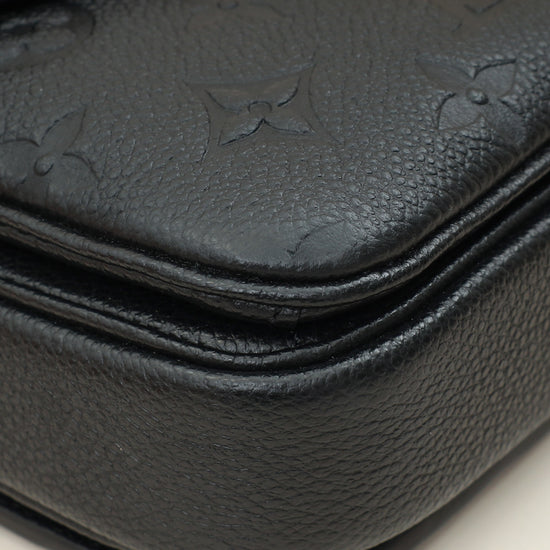Louis Vuitton Black Monogram Empreinte Pochette Métis East West Bag-Louis Vuitton-THE CLOSET