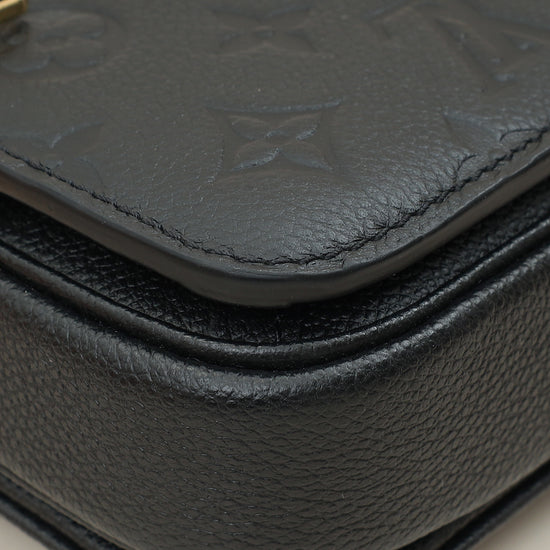 Louis Vuitton Black Monogram Empreinte Pochette Métis East West Bag-Louis Vuitton-THE CLOSET