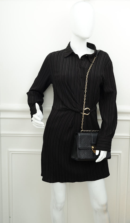 Louis Vuitton Black Monogram Empreinte Saint Sulpice BB Bag-Louis Vuitton-THE CLOSET