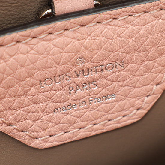 Load image into Gallery viewer, Louis Vuitton Rose Ballerine Capucines BB Python Handle Bag
