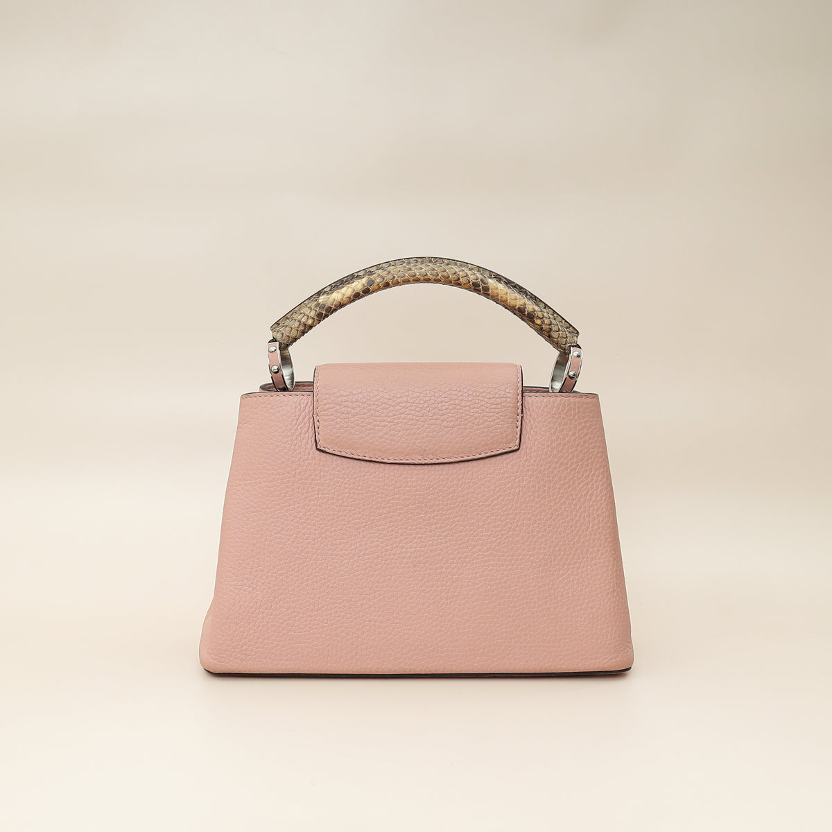 Louis Vuitton Rose Ballerine Capucines BB Python Handle Bag-Louis Vuitton-THE CLOSET