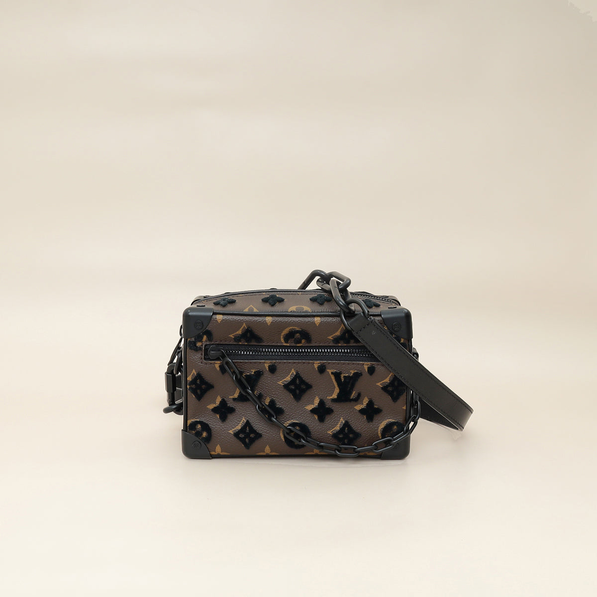 Louis Vuitton Monogram Black Tuffetage Mini Soft Trunk Bag-Louis Vuitton-THE CLOSET