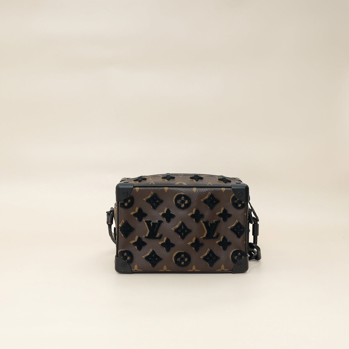 Louis Vuitton Monogram Black Tuffetage Mini Soft Trunk Bag-Louis Vuitton-THE CLOSET