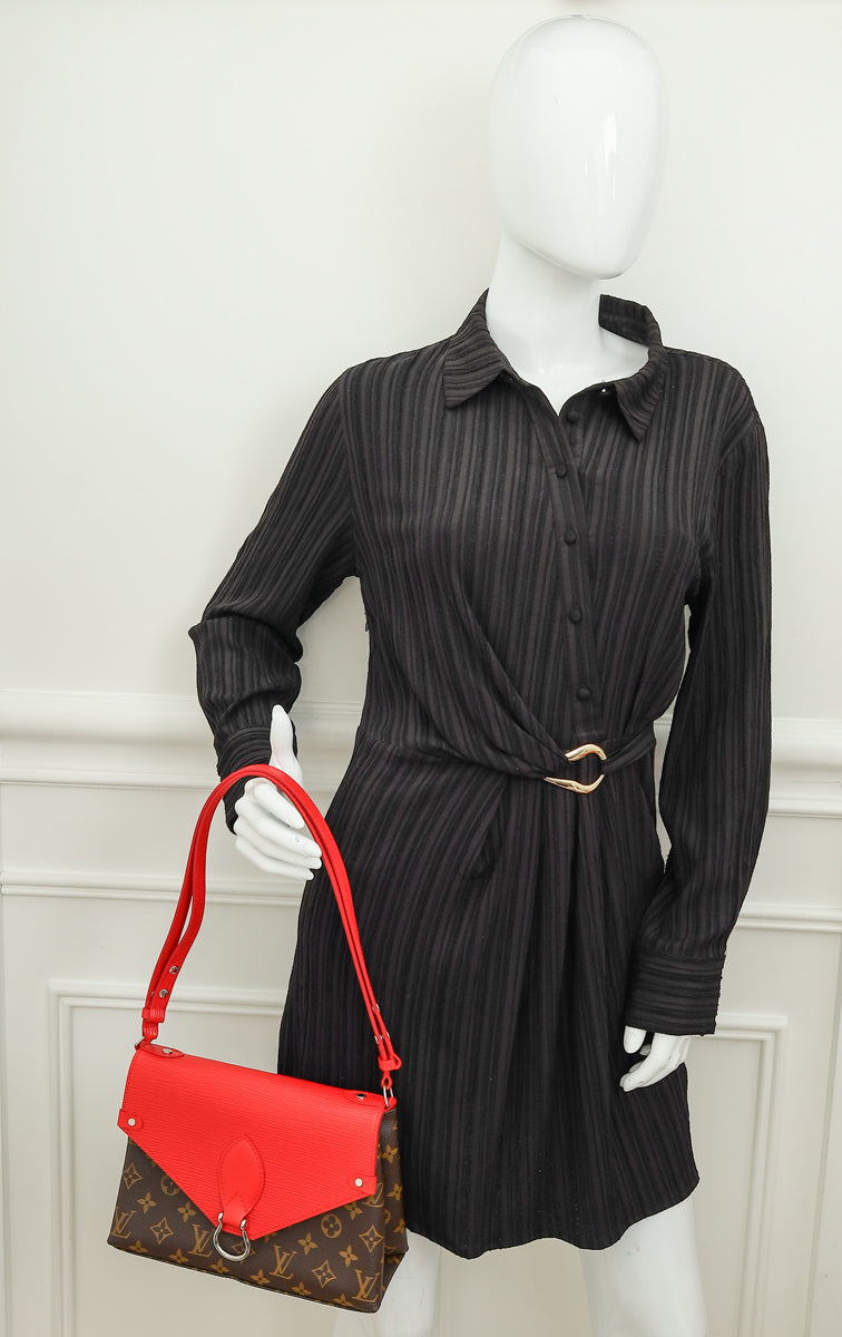 Louis Vuitton Monogram Coquelicot Saint Michel Bag-Louis Vuitton-THE CLOSET