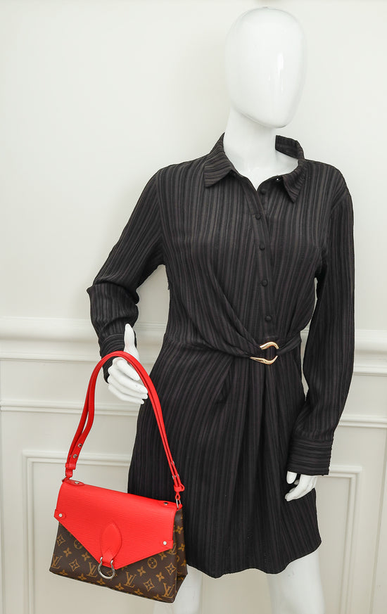 Louis Vuitton Monogram Coquelicot Saint Michel Bag-Louis Vuitton-THE CLOSET