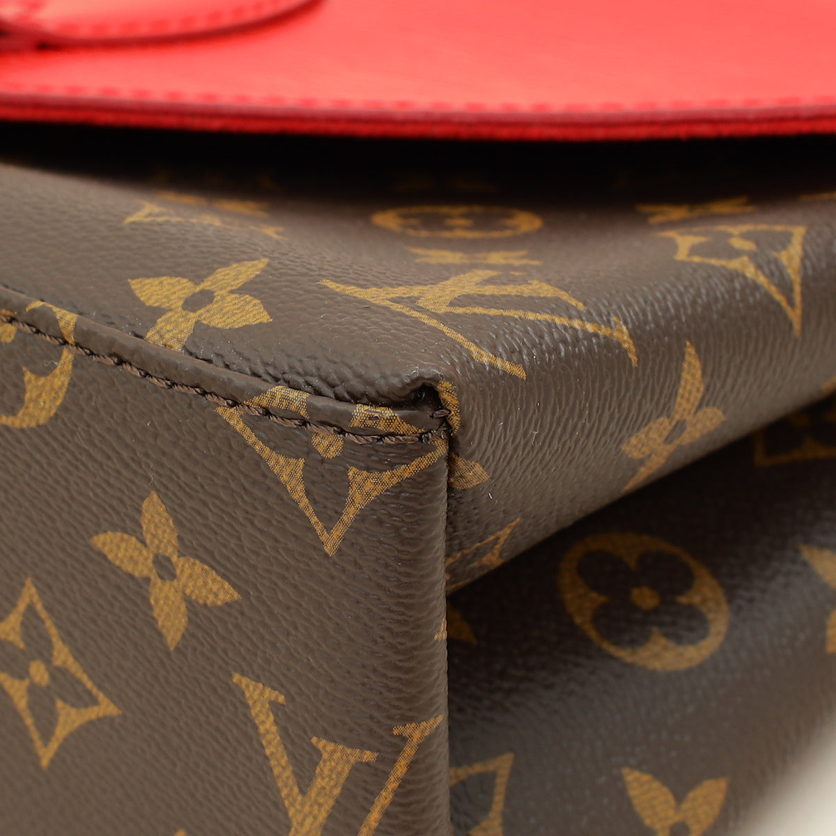 Louis Vuitton Monogram Coquelicot Saint Michel Bag-Louis Vuitton-THE CLOSET
