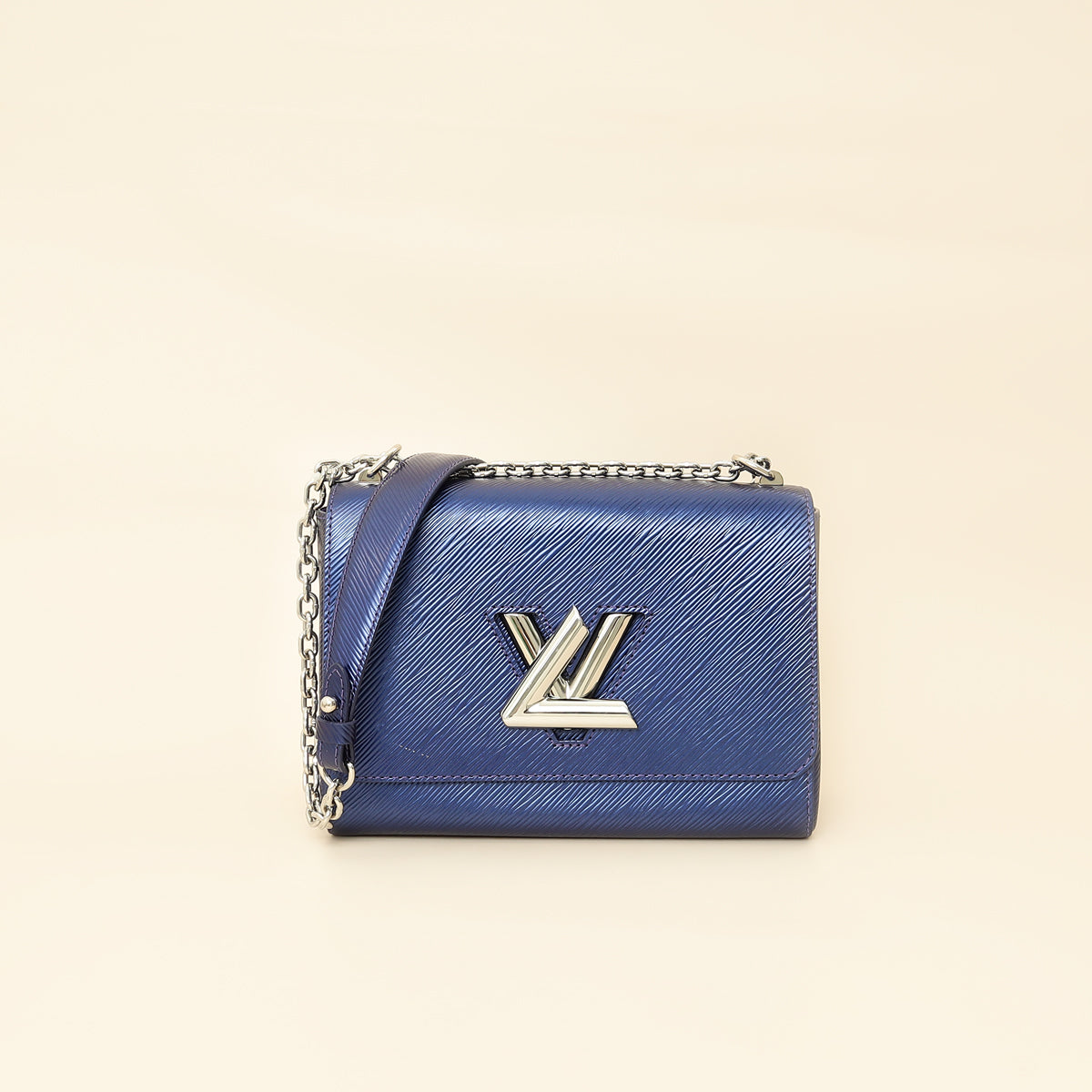 Louis Vuitton Metallic Blue Twist MM Bag-Louis Vuitton-THE CLOSET