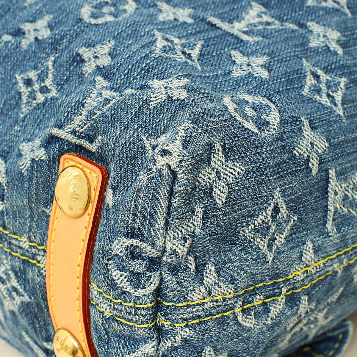 Louis Vuitton Blue Monogram Denim Baggy GM Bag-Louis Vuitton-THE CLOSET