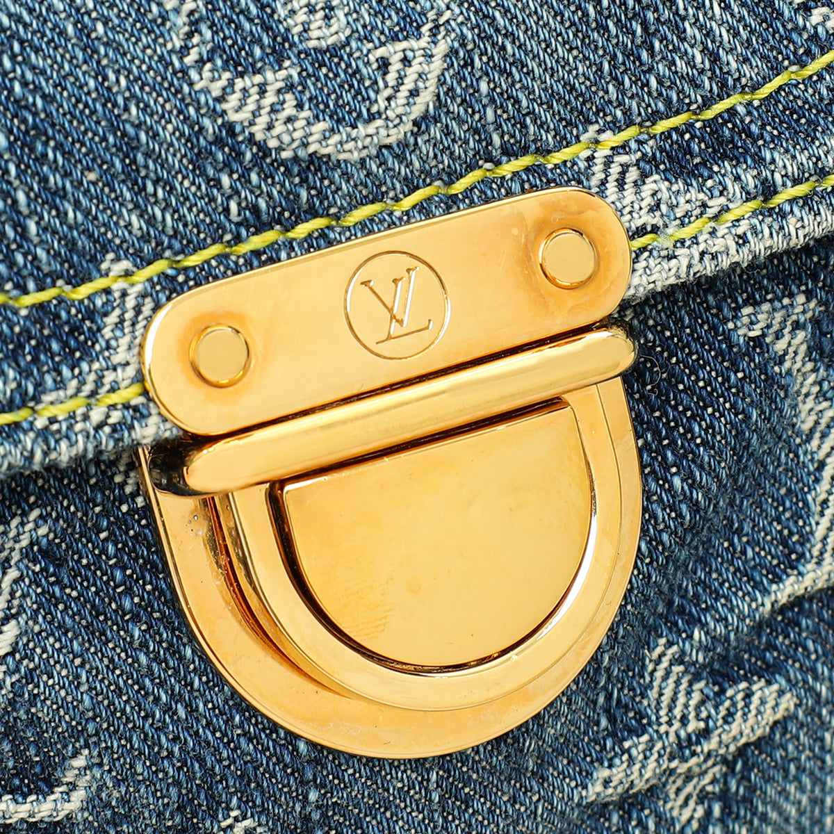 Louis Vuitton Blue Monogram Denim Baggy GM Bag-Louis Vuitton-THE CLOSET