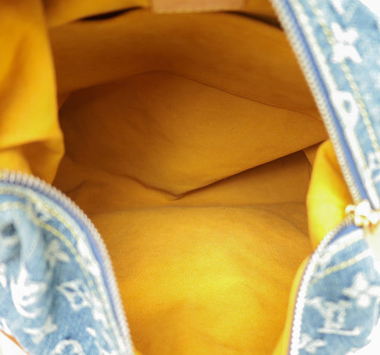 Louis Vuitton Blue Monogram Denim Baggy GM Bag-Louis Vuitton-THE CLOSET