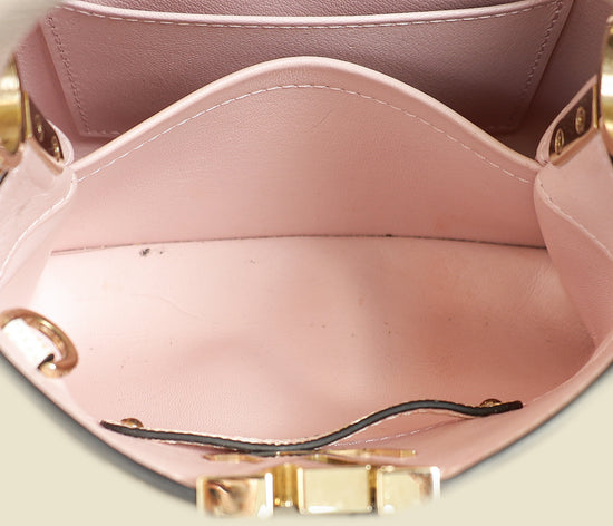 Louis Vuitton Metallic Pink Cream Capucines Mini Karung Bag