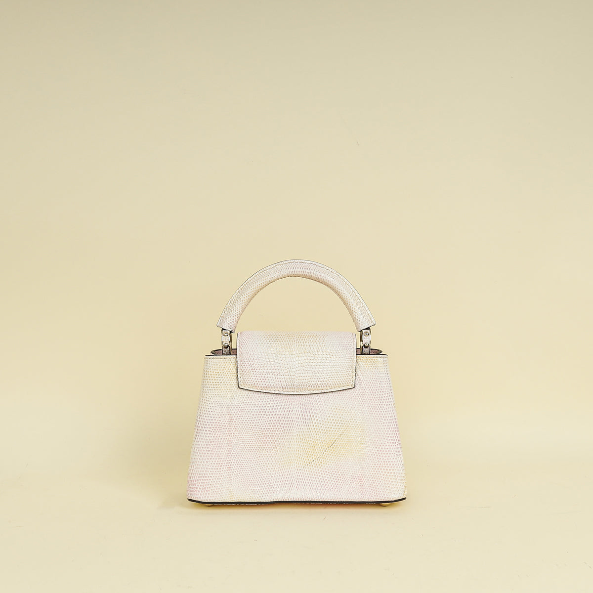 Louis Vuitton Metallic Pink Cream Capucines Mini Karung Bag