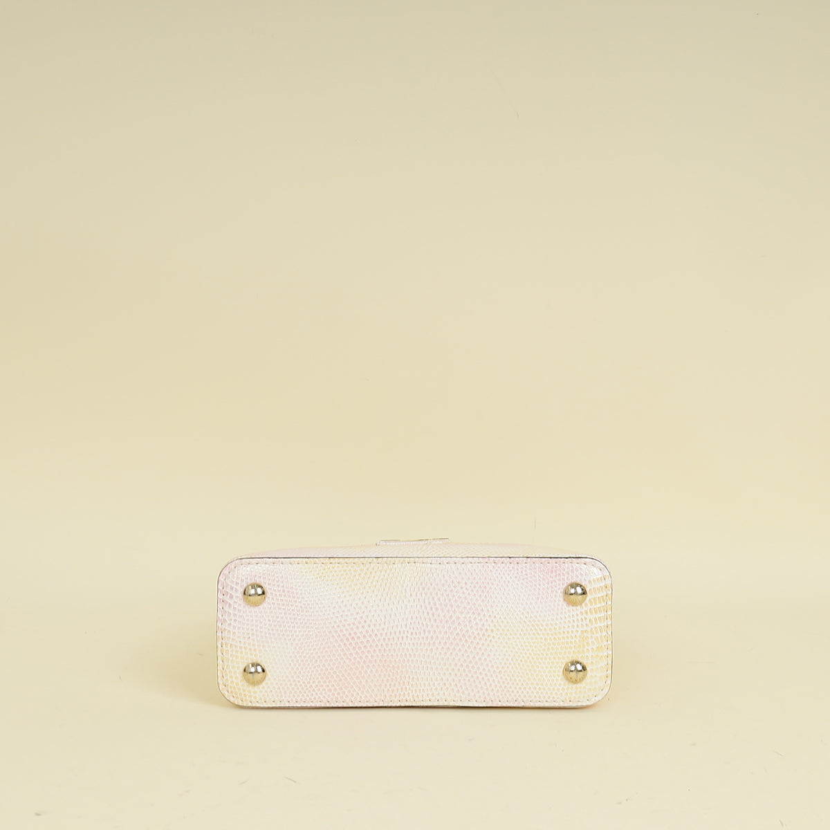 Louis Vuitton Metallic Pink Cream Capucines Mini Karung Bag