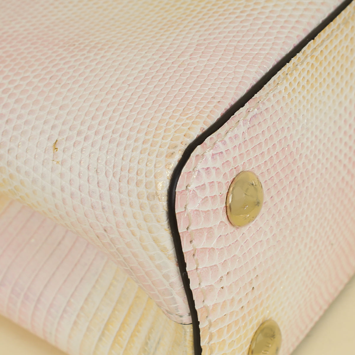 Louis Vuitton Metallic Pink Cream Capucines Mini Karung Bag