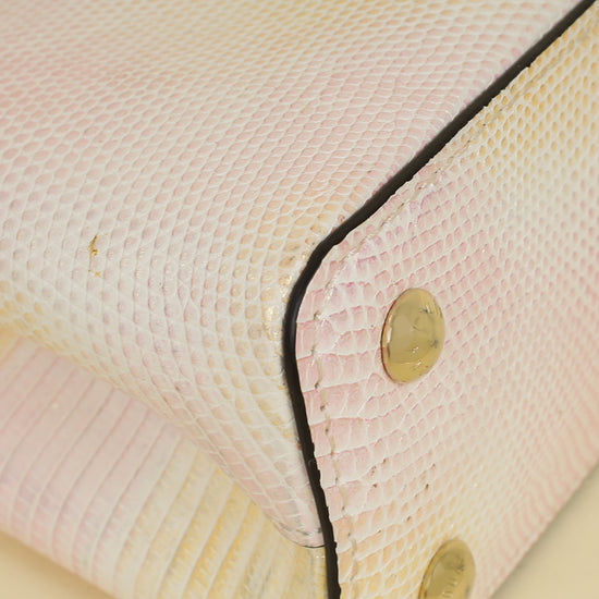 Louis Vuitton Metallic Pink Cream Capucines Mini Karung Bag