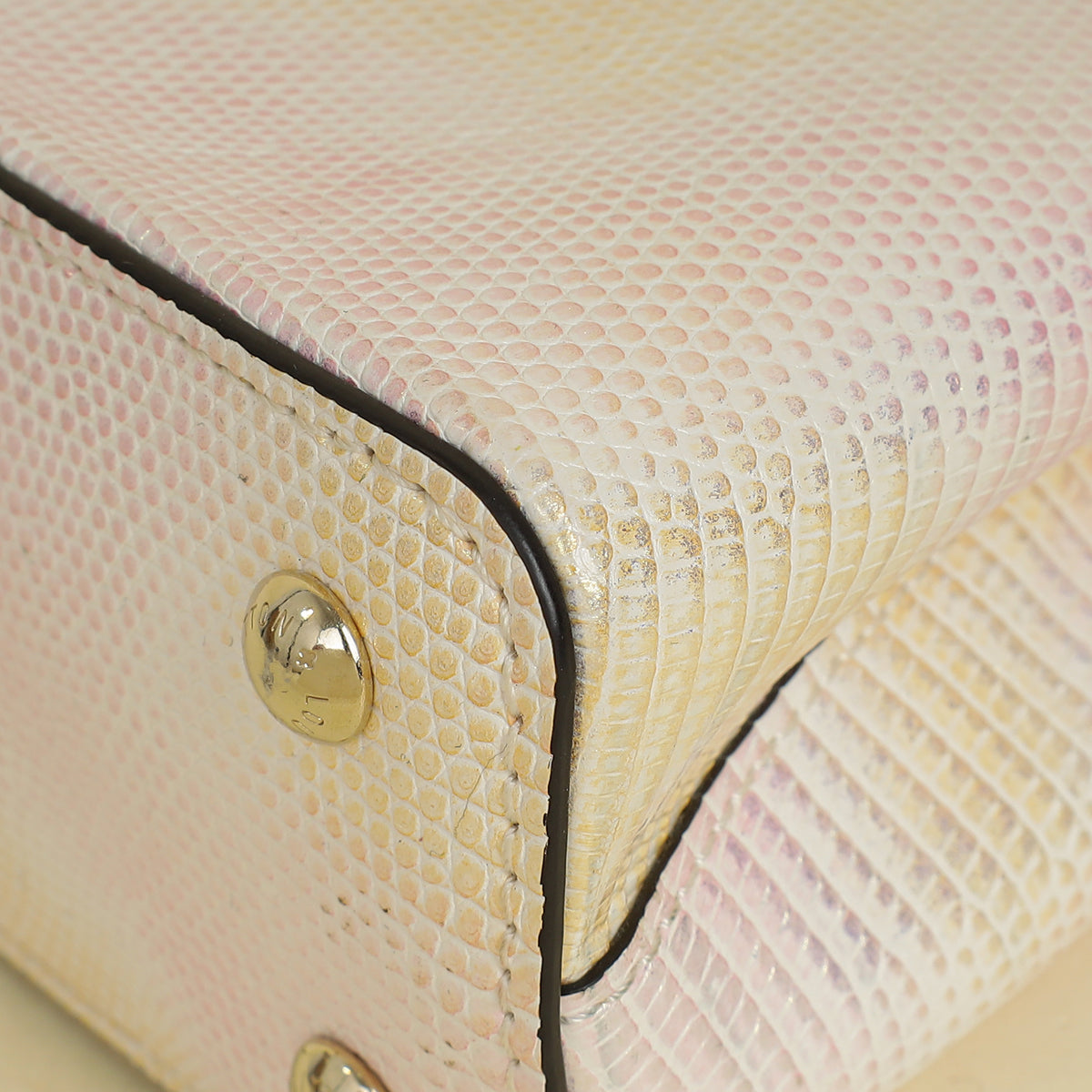 Louis Vuitton Metallic Pink Cream Capucines Mini Karung Bag