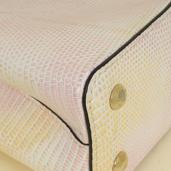 Louis Vuitton Metallic Pink Cream Capucines Mini Karung Bag