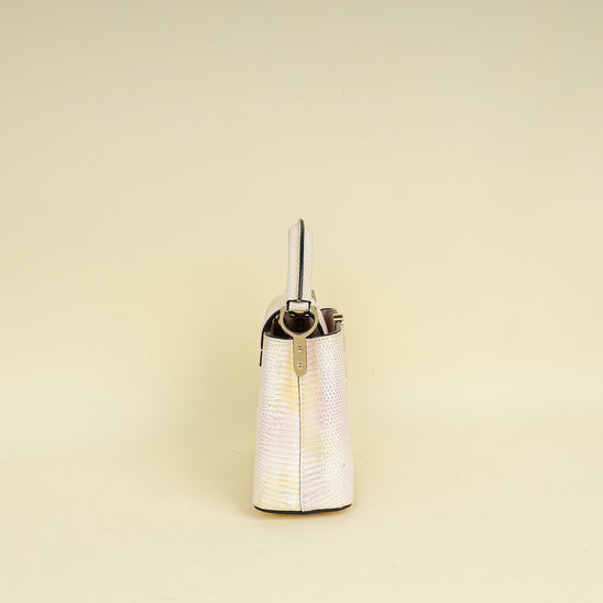 Louis Vuitton Metallic Pink Cream Capucines Mini Karung Bag