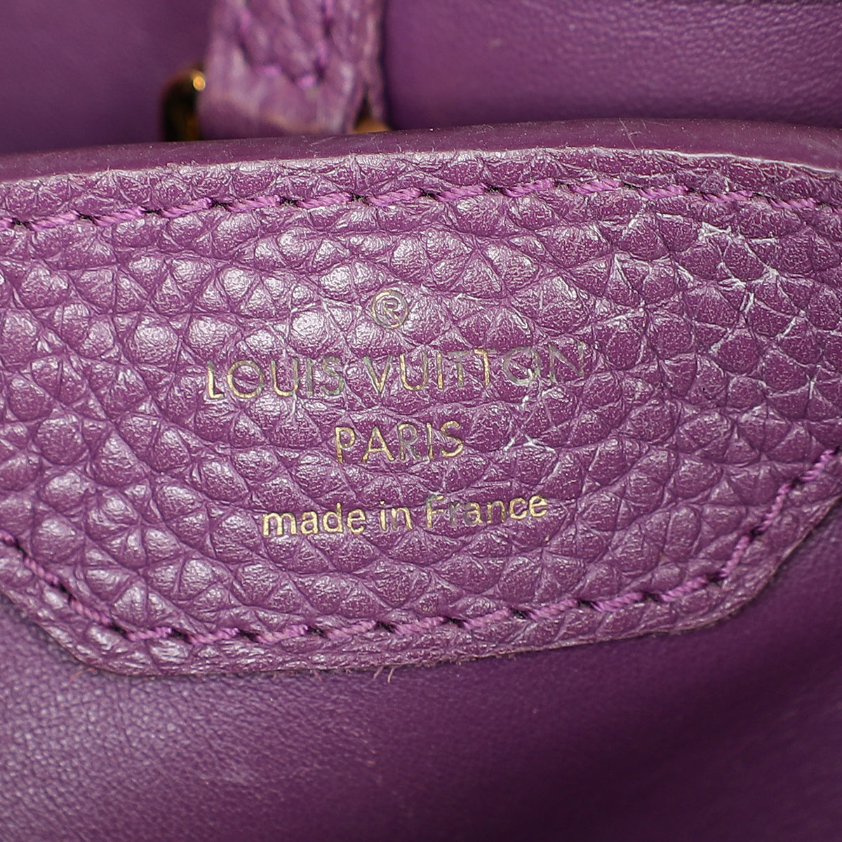 Louis Vuitton Violet Capucines w/Python Details BB Bag