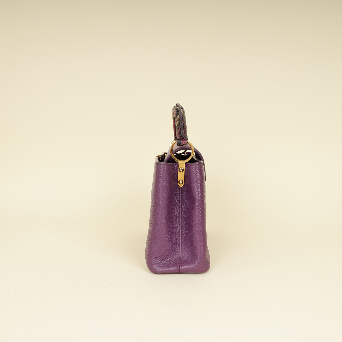 Louis Vuitton Violet Capucines w/Python Details BB Bag