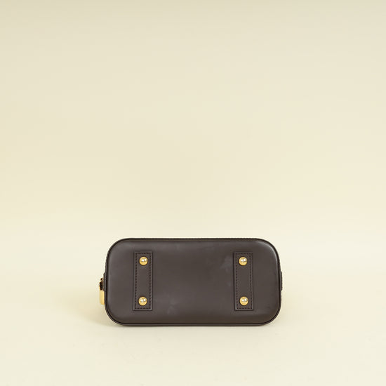 Louis Vuitton Damier Ebene Alma BB Braided Handle Bag