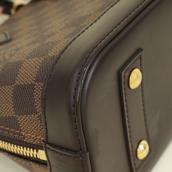 Louis Vuitton Damier Ebene Alma BB Braided Handle Bag