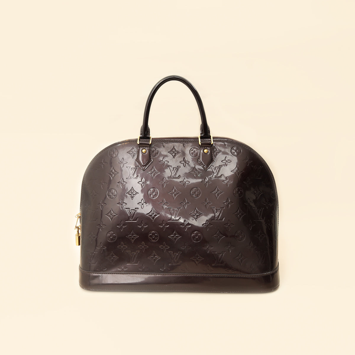 Louis Vuitton Amarante Monogram Vernis Alma GM Bag-Louis Vuitton-THE CLOSET