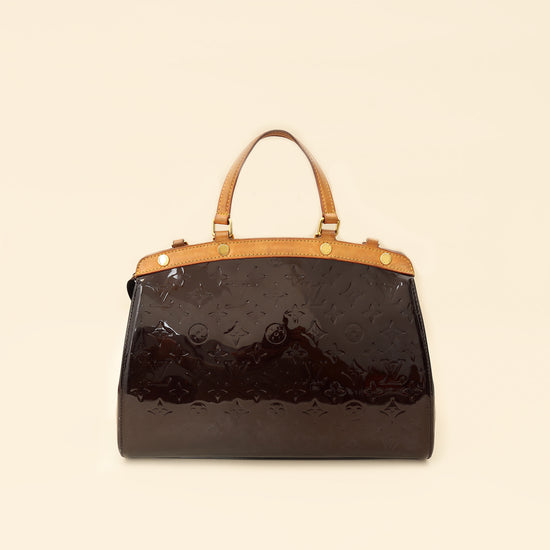 Louis Vuitton Amarante Monogram Vernis Brea MM Bag-Louis Vuitton-THE CLOSET