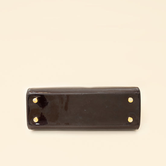 Louis Vuitton Amarante Monogram Vernis Brea MM Bag-Louis Vuitton-THE CLOSET