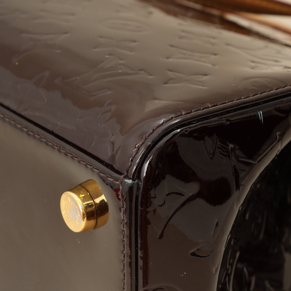 Louis Vuitton Amarante Monogram Vernis Brea MM Bag-Louis Vuitton-THE CLOSET