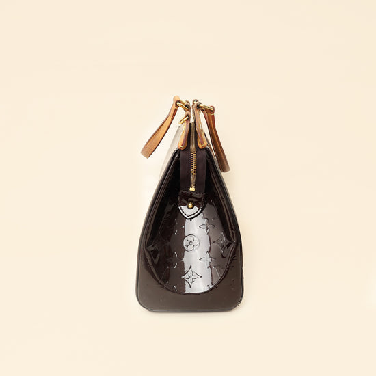 Louis Vuitton Amarante Monogram Vernis Brea MM Bag-Louis Vuitton-THE CLOSET