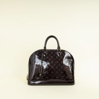 Louis Vuitton Amarante Monogram Vernis Alma GM Bag
