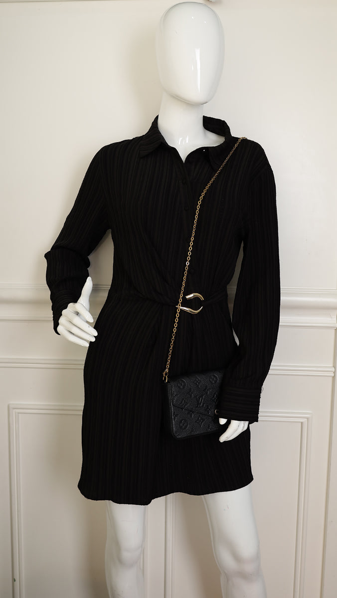 Louis Vuitton Black Monogram Pochette Félicie Bag-Louis Vuitton-THE CLOSET