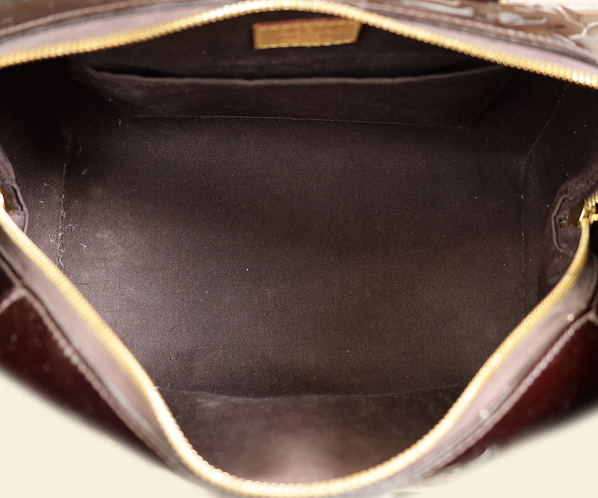 Louis Vuitton Amarante Monogram Vernis Montana Bag-Louis Vuitton-THE CLOSET