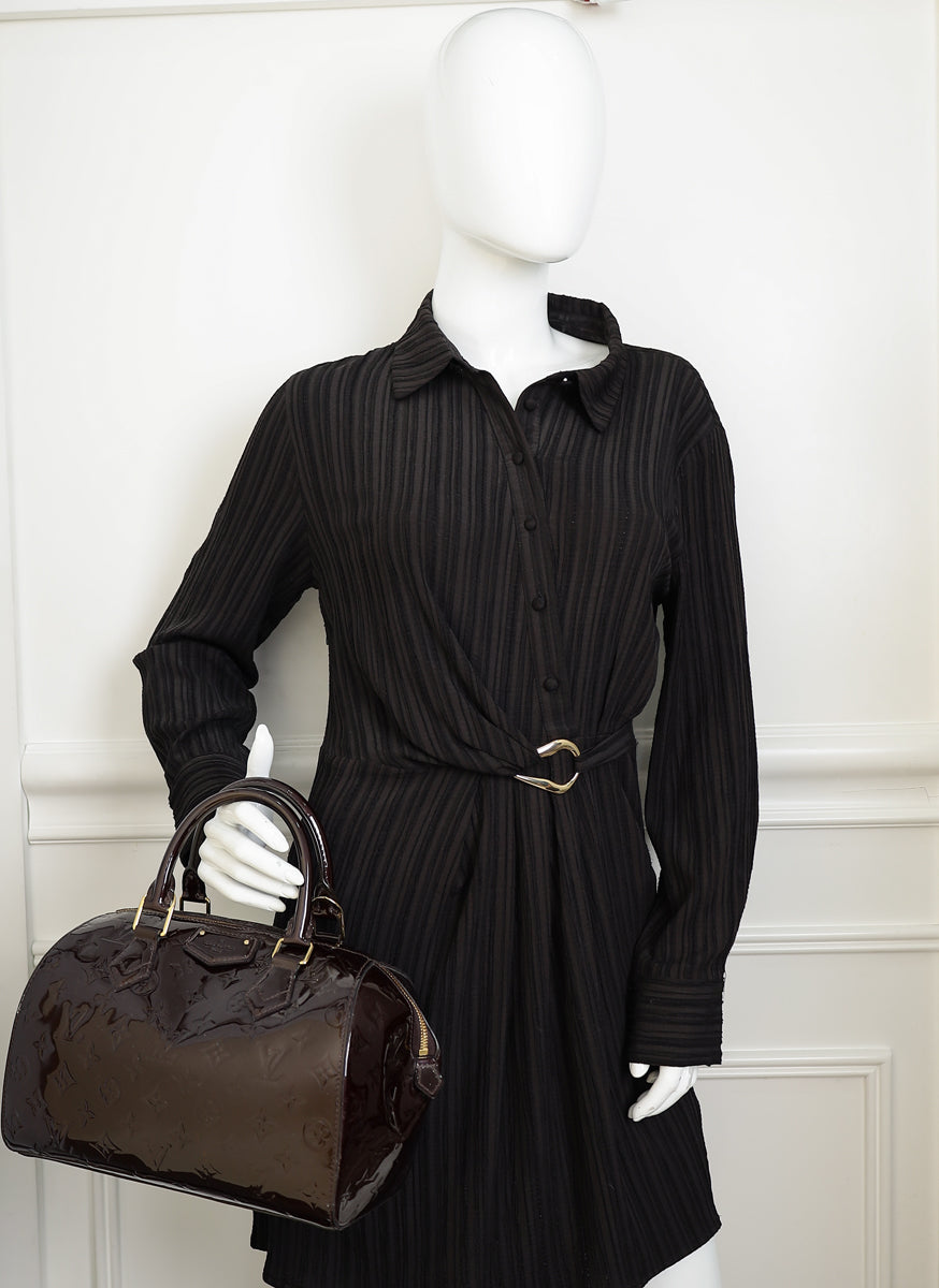 Louis Vuitton Amarante Monogram Vernis Montana Bag-Louis Vuitton-THE CLOSET