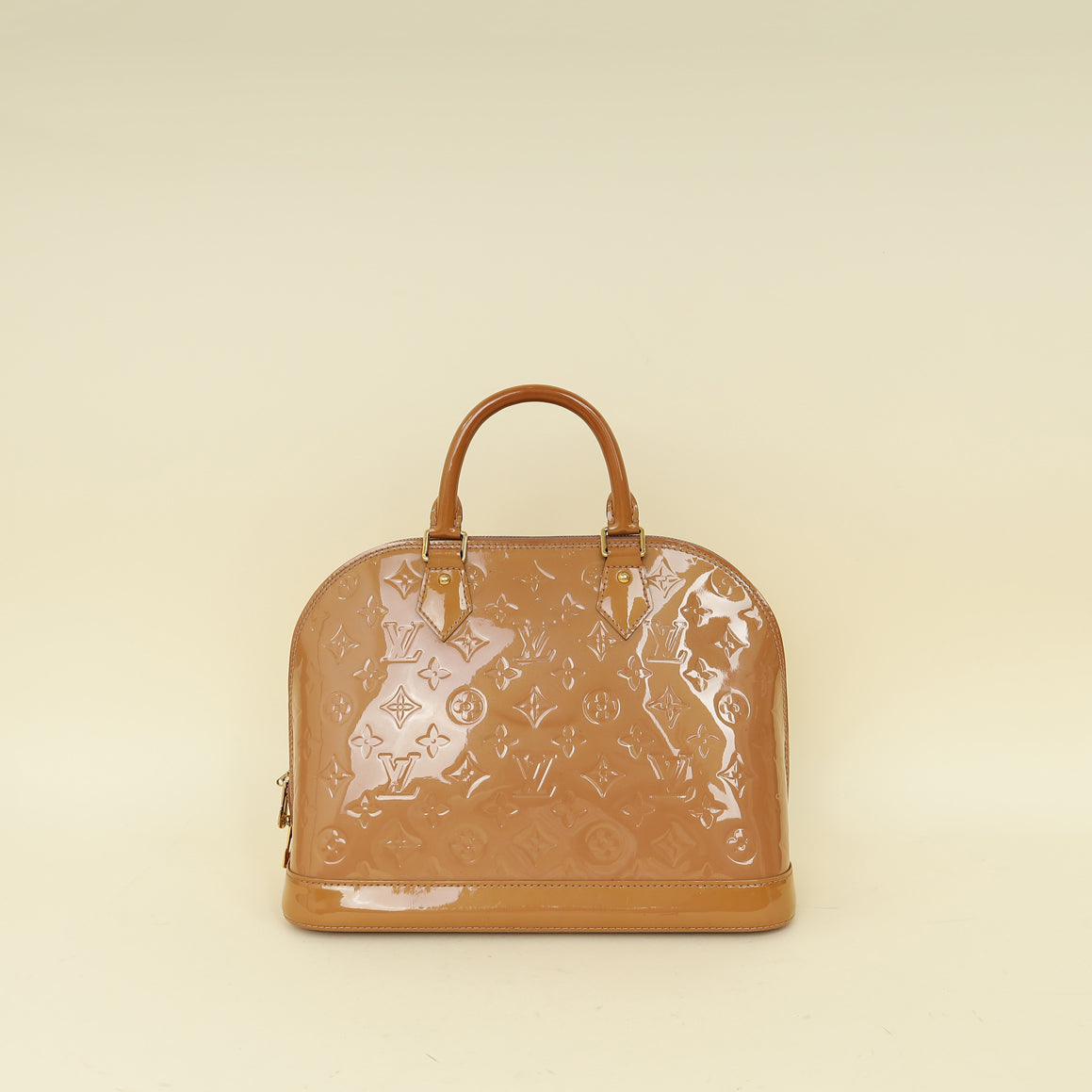 Louis Vuitton Noisette Monogram Vernis Alma PM Bag