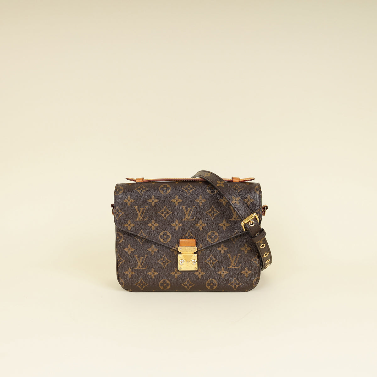 Louis Vuitton Brown Monogram Pochette Metis Bag-Louis Vuitton-THE CLOSET