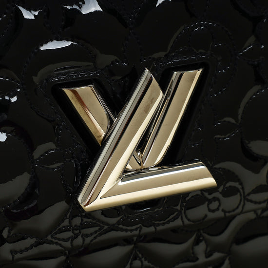 Louis Vuitton Black Flower Malletage Twist GM Bag