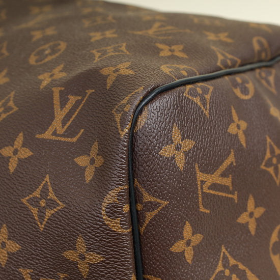 Louis Vuitton Bicolor Monogram Macassar Keepall Bandouliere 55 Bag