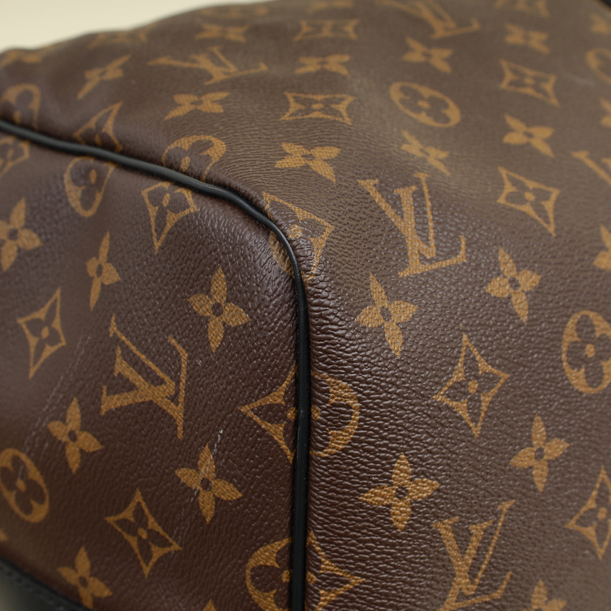 Louis Vuitton Bicolor Monogram Macassar Keepall Bandouliere 55 Bag
