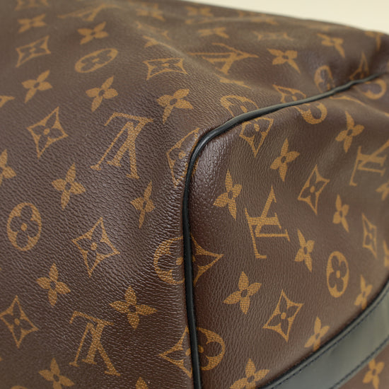 Louis Vuitton Bicolor Monogram Macassar Keepall Bandouliere 55 Bag